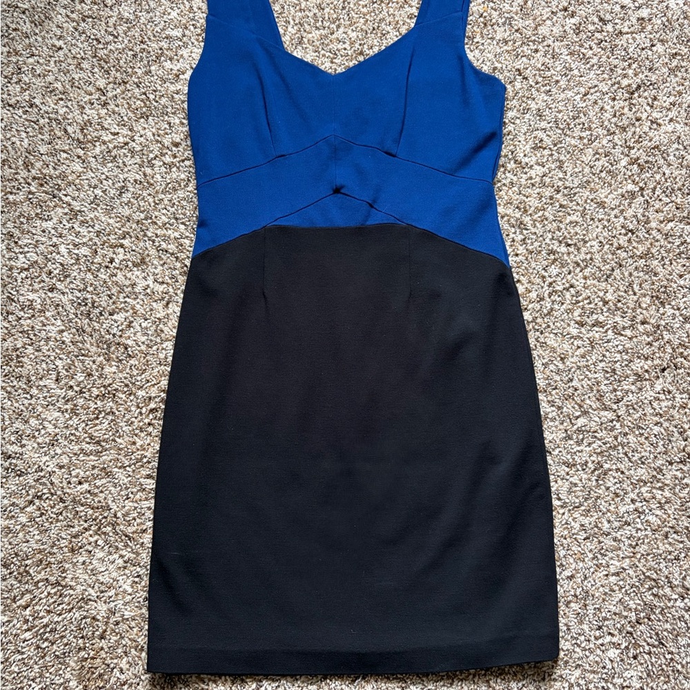 DKNY Blue and Black Dress